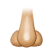 nose: medium-light skin tone für Samsung Plattform