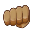 Samsung 플랫폼을 위한 oncoming fist: medium skin tone