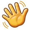 waving hand for Samsung-plattformen