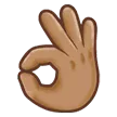 OK hand: medium skin tone per la piattaforma Samsung