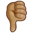Samsung dla platformy thumbs down: medium skin tone