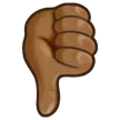 thumbs down: medium-dark skin tone per la piattaforma Samsung