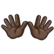 open hands: dark skin tone per la piattaforma Samsung