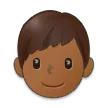 boy: medium-dark skin tone สำหรับแพลตฟอร์ม Samsung