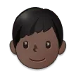 boy: dark skin tone für Samsung Plattform