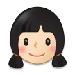 Samsung 플랫폼을 위한 girl: light skin tone