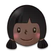 girl: dark skin tone untuk platform Samsung
