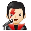 man singer: light skin tone for Samsung platform