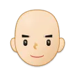 Samsung dla platformy man: light skin tone, bald