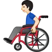Samsung platformu için man in manual wheelchair: light skin tone