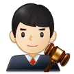 man judge: light skin tone til Samsung platform