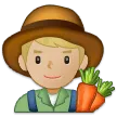 Samsung dla platformy man farmer: medium-light skin tone