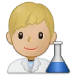 Samsung platformu için man scientist: medium-light skin tone
