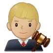 man judge: medium-light skin tone per la piattaforma Samsung