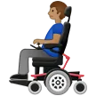 man in motorized wheelchair: medium skin tone alustalla Samsung