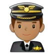 man pilot: medium skin tone für Samsung Plattform
