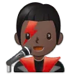 man singer: dark skin tone für Samsung Plattform
