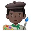 man artist: dark skin tone til Samsung platform