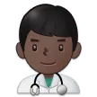 Samsung dla platformy man health worker: dark skin tone