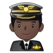 man pilot: dark skin tone pentru platforma Samsung
