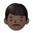 man: dark skin tone untuk platform Samsung