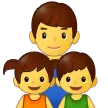 family: man, girl, boy per la piattaforma Samsung
