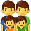 family: man, man, girl, boy per la piattaforma Samsung