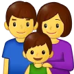 Samsungプラットフォームのfamily: man, woman, boy