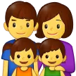 family: man, woman, girl, boy para la plataforma Samsung