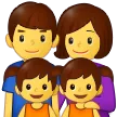 family: man, woman, girl, girl per la piattaforma Samsung
