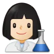 woman scientist: light skin tone per la piattaforma Samsung