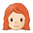 woman: light skin tone, red hair pour la plateforme Samsung