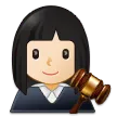 woman judge: light skin tone per la piattaforma Samsung