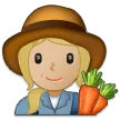Samsung dla platformy woman farmer: medium-light skin tone