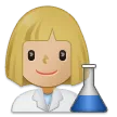 Samsung platformu için woman scientist: medium-light skin tone