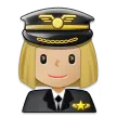 Samsung platformu için woman pilot: medium-light skin tone