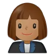 woman office worker: medium skin tone alustalla Samsung