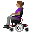 woman in motorized wheelchair: medium skin tone para a plataforma Samsung