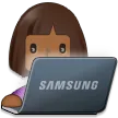 Samsung dla platformy woman technologist: medium-dark skin tone