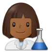 Samsung platformu için woman scientist: medium-dark skin tone