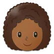 Samsung dla platformy woman: medium-dark skin tone, curly hair