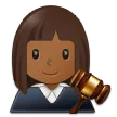 woman judge: medium-dark skin tone für Samsung Plattform