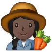 woman farmer: dark skin tone لمنصة Samsung