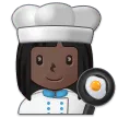woman cook: dark skin tone til Samsung platform