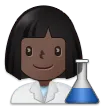 Samsung platformu için woman scientist: dark skin tone