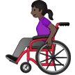 woman in manual wheelchair: dark skin tone til Samsung platform