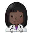 Samsung 플랫폼을 위한 woman health worker: dark skin tone