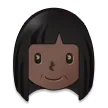 woman: dark skin tone untuk platform Samsung