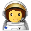 Samsung प्लेटफ़ॉर्म के लिए woman astronaut