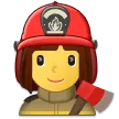 woman firefighter untuk platform Samsung